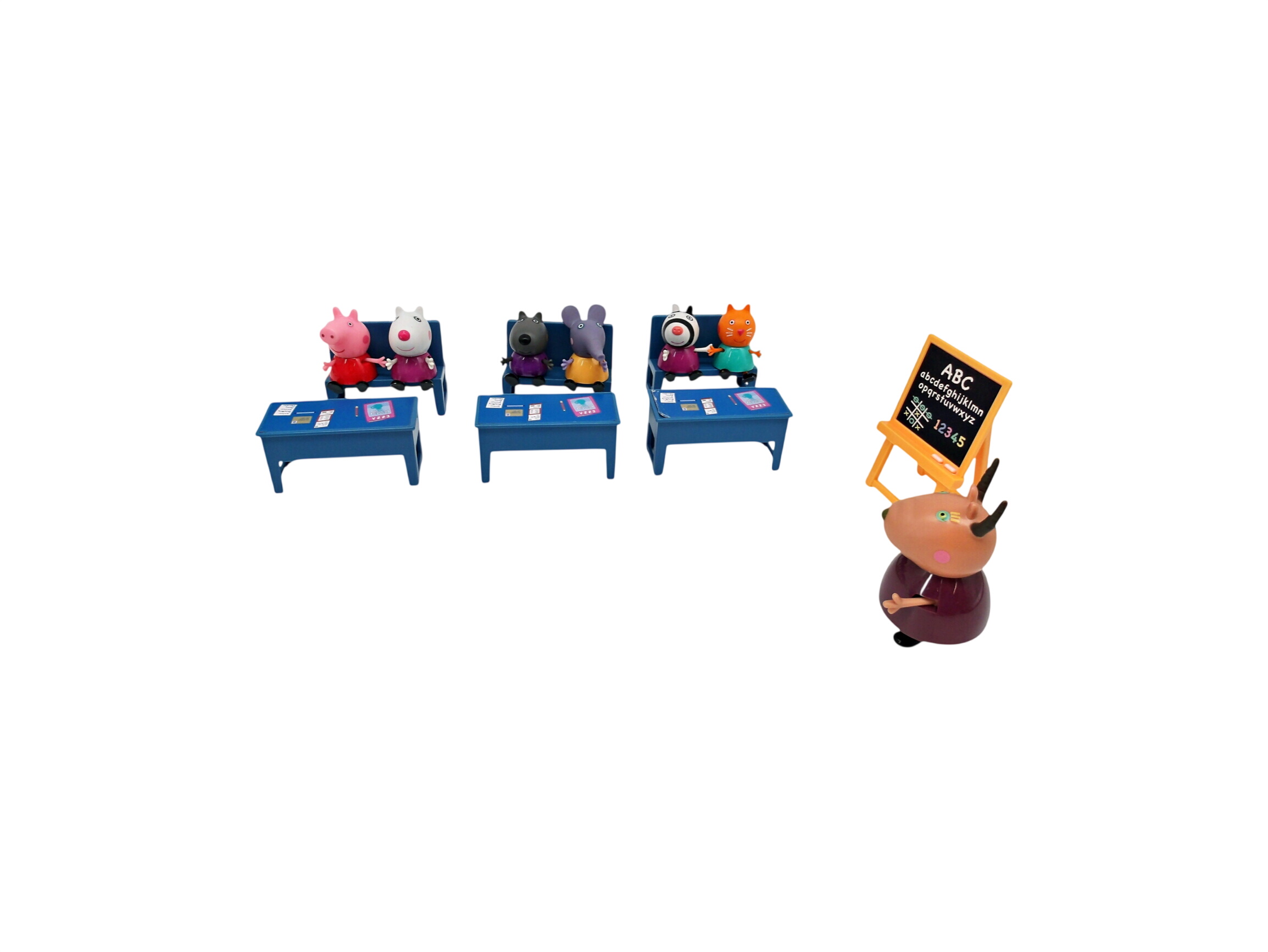 Figurines - Peppa Pig en classe - x7 Très bon état -  reconditionné disponible sur Label Emmaüs